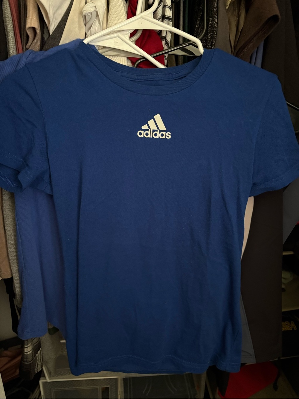 adidas blue T shirt